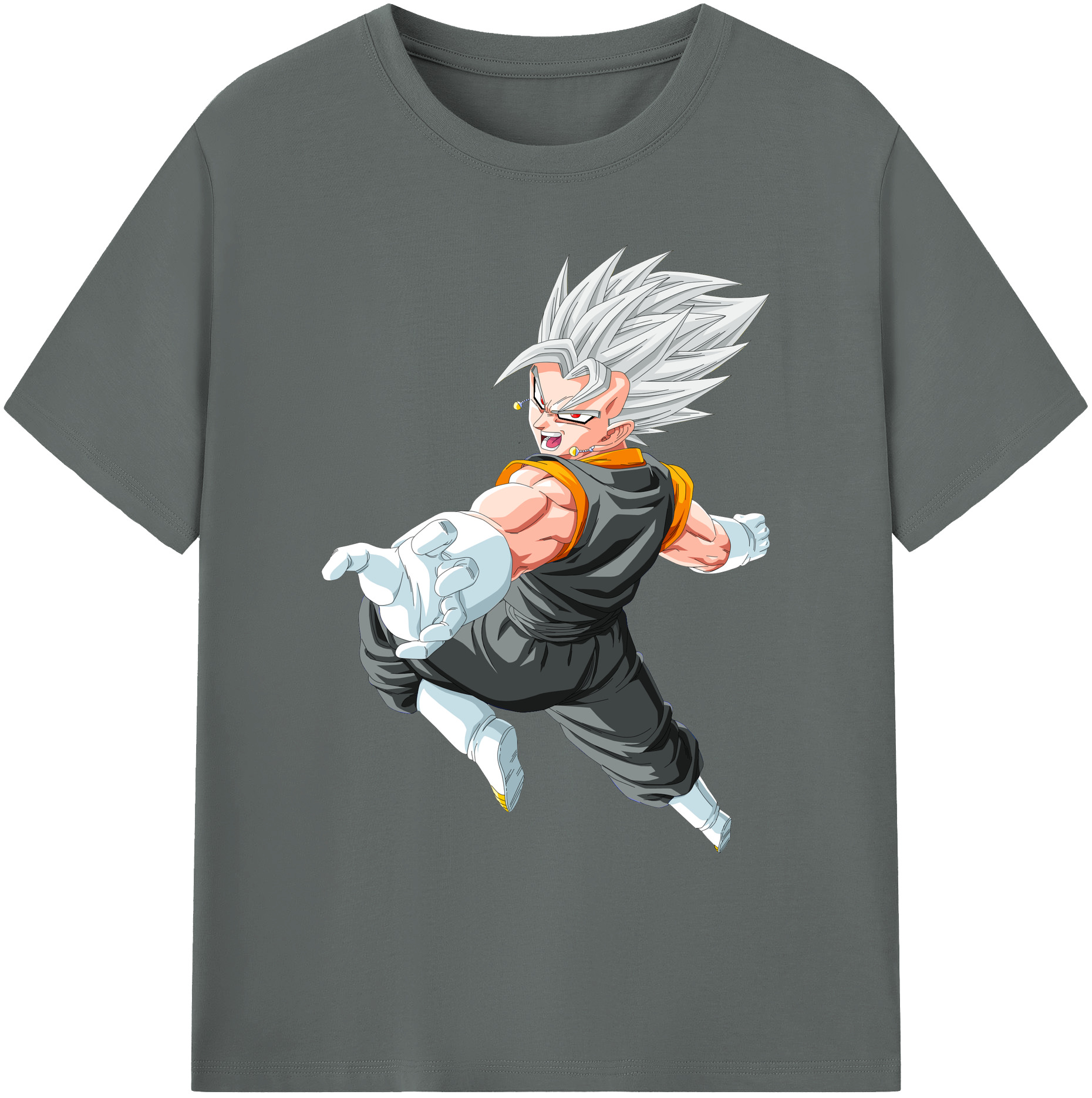 （画像用） ドラゴンボール ベジータ四世（Bejīta Yonsei）DRAGON BALL Vegeta IV 綿100％ メンズ半袖Tシャツ｜肌触りやわらか＆通気性